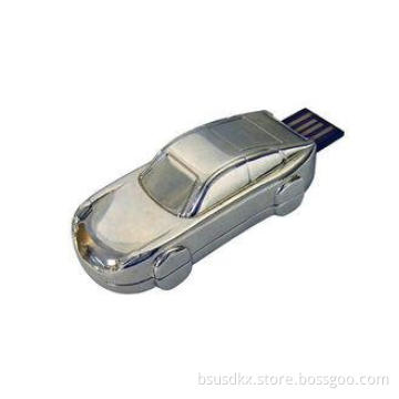Waterproof Chip Novelty USB Flash Drives , Metal Car Shaped